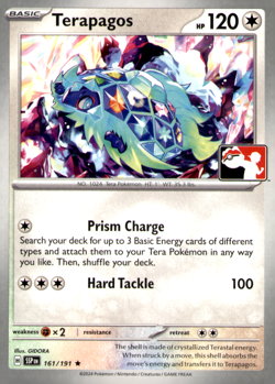 Terapagos - Rare Prize Pack Series Cards 161/191 NM - Image 1