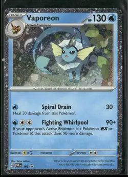 Vaporeon - (Cosmos Holo) SV: Scarlet & Violet Promo Cards 168 Holo NM - Image 1