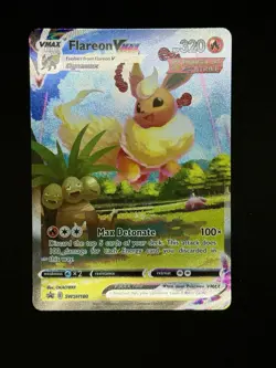 Flareon Vmax Black Star Promo JUMBO Card SWSH180 NM 2021 Eng in Sleeve/TopLoader - Image 3