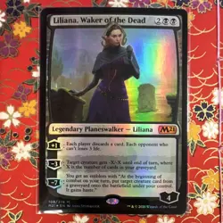 Liliana, Waker of the Dead Core Set 2021 Planeswalker Mythic Black Foil 108/274 - Image 1