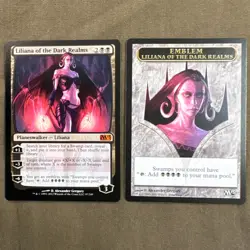 Liliana of the Dark Realms: M13 Planeswalker & Emblem MTG - Image 1