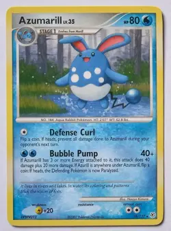 Pokemon - Azumarill - Diamond & Pearl 18/130 - Rare - LP - Image 1