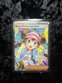 Rosa’s Encouragement 123/088 Perfect Order Special Illustration Rare Pokemon TCG - Image 1