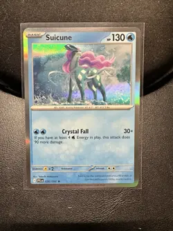 Pokemon TCG Suicune 026/094 Me02: Phantasmal Flames Holo Rare NM - Image 1
