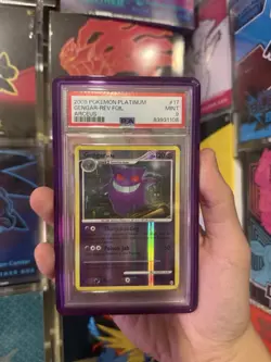 2009 POKEMON PLATINUM ARCEUS #17 GENGAR-REVERSE FOIL PSA 9 - Image 1