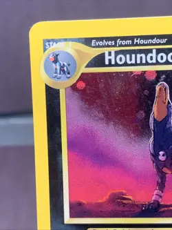 Pokemon TCG Houndoom 8/64 Neo Revelation Holo Rare Unlimited WOTC VTG 2000 Swirl - Image 2