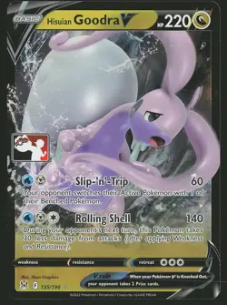 SWSH11: Lost Origin Hisuian Goodra V #135/196 Ultra Rare Pokemon Card - Image 1