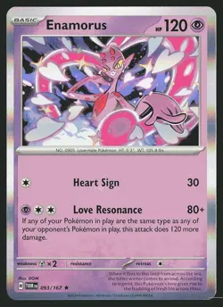 SV06: Twilight Masquerade Enamorus #093/167 Holo Rare Pokemon Card - Image 1