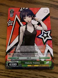 Makoto Niijima Persona 5 Trading Card Weiss Schwarz - Image 1