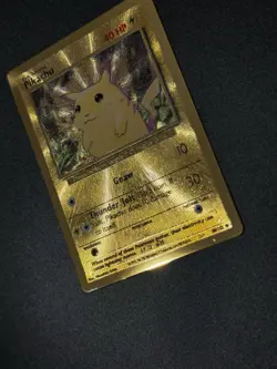 Pikachu Metal Gold Card UPC Pokemon 25th Anniversary Celebrations 58/102 Promo - Image 4