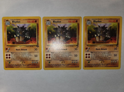 2000 POKEMON BASE SET 2 RHYDON 59/130 LP UNCOMMON (3) - Image 1