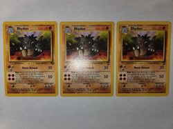 2000 POKEMON BASE SET 2 RHYDON 59/130 LP UNCOMMON (3) - Image 2
