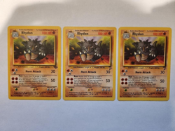 2000 POKEMON BASE SET 2 RHYDON 59/130 LP UNCOMMON (3) - Image 3