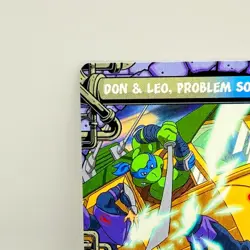 Don & Leo Problem Solvers Borderless Full Art MTG TMNT 0242 Rare Magic Card - Image 4