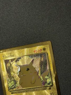 Pikachu Metal Gold Card UPC Pokemon 25th Anniversary Celebrations 58/102 Promo - Image 3