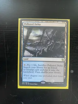 Wizards of the Coast Polluted Delta Khans of Tarkir Rare Land 239/269 Regular - Image 1