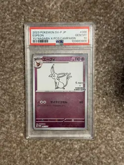 Pokemon Espeon 066/SV-P Reverse Holo Yu Nagaba Promo PSA 10 GEM MINT - Image 1