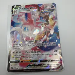 Pokemon TCG Sylveon VMAX Brilliant Stars Holo Full Art Rapid Strike TG15/TG30 - Image 1