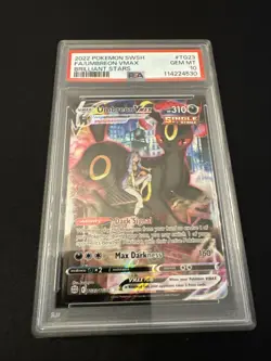 2022 Pokemon SWSH FA/UMBREON VMAX Brilliant Stars #TG23 PSA 10 Gem Mint - Image 1