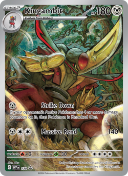 Kingambit #130 Holofoil Promo Near Mint Pokemon - Image 1