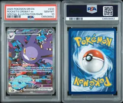 2025 POKEMON DESTINED RIVALS SIR TEAM ROCKET's CROBAT #234 PSA 10 GEM - Image 3