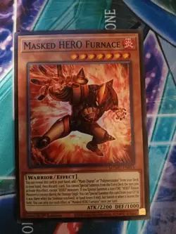 Yugioh Masked HERO Furnace MZMU-EN015 1ST ED NM SUPER - Image 1