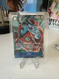 Jinbe - OP14-049 (Alternate Art) Alt Art The Azure Sea's Seven Foil - Image 1
