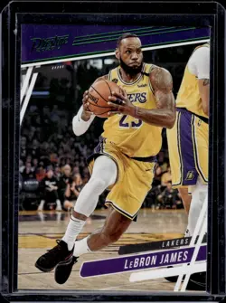 LeBron JAmes 2019-20 Chronicles Prestige Green Foil Parallel #75 - Lakers GOAT - Image 1