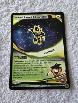 DBZ Dragon Ball Z FOIL Goku's Instant Teleportation 20 CCG Limited Broly Subset - Image 1