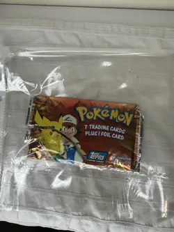1999 Topps Pokemon Cards Animated Series original packaging - Image 1
