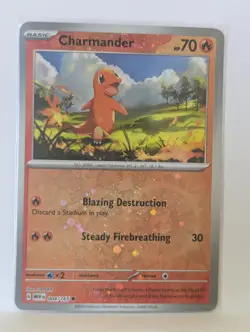 NM - SWIRL - Charmander 004/165 - Reverse Cosmos Holo - 151 - Pokemon Card TCG - Image 1