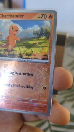 NM - SWIRL - Charmander 004/165 - Reverse Cosmos Holo - 151 - Pokemon Card TCG - Image 2