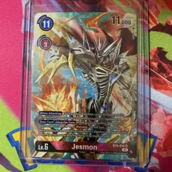 Jesmon BT6-016 SR Double Diamond - Digimon Card - Alt Alternative Art - Image 1