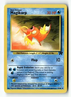 Pokemon Card Magikarp Unlimited LP Team Rocket 47/82 - Image 1