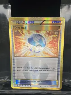 Dive Ball (161 Secret Rare) 161/160 XY - Primal Clash Holo - Pokemon TCG - NM - Image 1