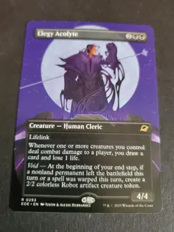 Elegy Acolyte Borderless R MTG Edge of Eternities NM 0293 EOE - Image 1