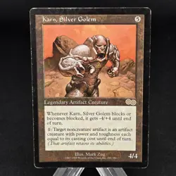 Karn, Silver Golem #298 (MP) Urza's Saga USG Magic MTG - Image 1