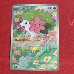 Pokemon Shaymin Illustration Rare Holo Full Art Sv10 Destined Rivals 185/182 - Image 1