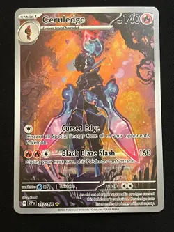 Pokemon Ceruledge Illustration Rare SV08: Surging Sparks 197/191 NM - Image 1