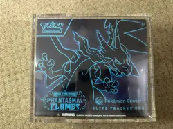 Pokemon TCG Mega Evolutions Phantasmal Flames Pokemon Center ETB Acrylic Case - Image 1