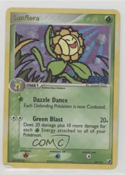 Sunflora Reverse Foil Pokemon EX Unseen Forces #16 2005 - Image 1