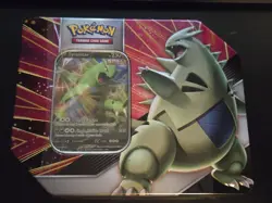 Pokemon Tyranitar V Strikers Tin Factory sealed 5 packs - Image 1