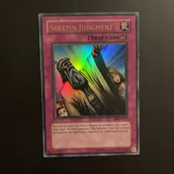 Yugioh Solemn Judgment MRD-127 Ultra Rare NM - Image 1