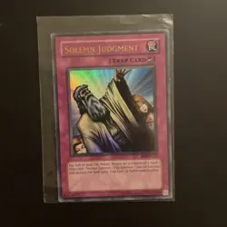 Yugioh Solemn Judgment MRD-127 Ultra Rare NM - Image 3
