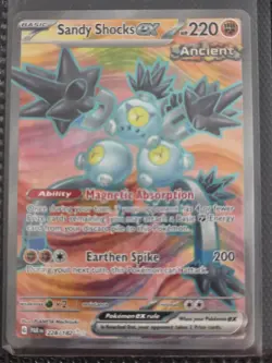 Pokemon TCG Sandy Shocks EX Paradox Rift 228/182 Holo Ultra Rare - Image 1