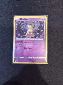 Pokemon TCG Mimikyu 081/189 - Darkness Ablaze Promo Card Holo Rare M/NM - Image 1