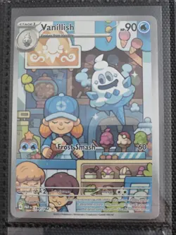 Pokemon TCG Vanillish Paradox Rift 190/182 Holo Illustration Rare - Image 1
