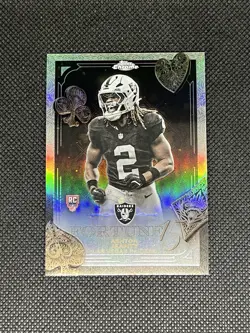2025 Topps Chrome ASHTON JEANTY Rookie RC Fortune 15 Refractor #F15-24 - Image 1