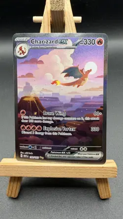 Pokemon TCG Charizard EX 199/165 Scarlet & Violet 151 SIR 2023 NM - Image 1