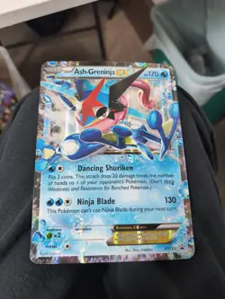 Ash-Greninja EX XY133 - LP OVERSIZED JUMBO XY Black Star Promo Pokemon TCG Card - Image 1